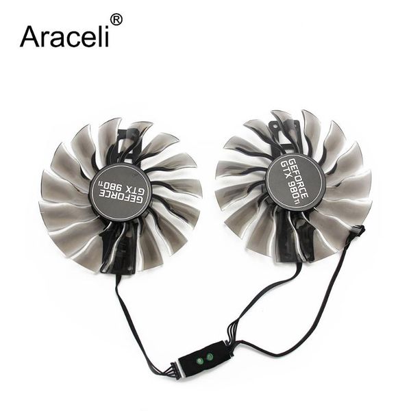 

2pcs/set 95mm gaa8s2h gtx 980 ti alternative gpu vga cooler fan for maxsun palit gtx 980ti grahics card vga replacement
