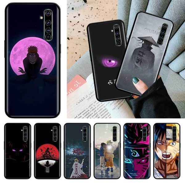 

черный tpu капа для realme 6 6i 5 5i c3 xt x2 pro x50 5g narzo 10 10а случаи sac мягкие телефон shell аниме наруто япония cubre обложка