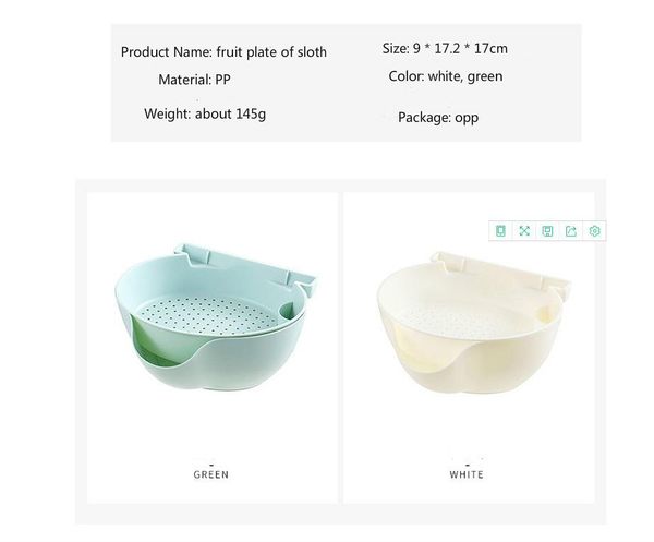 

living room fruit plate double layer fruit basin household multi-functional plastic fruit basket