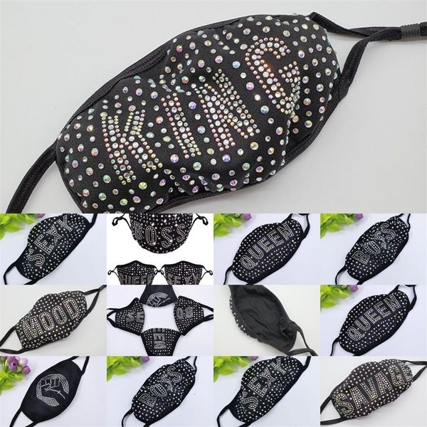 

dustproof factorybm4fface dhl protective bling letter mask diamond pm2.5 mouth masks washable reusable women c