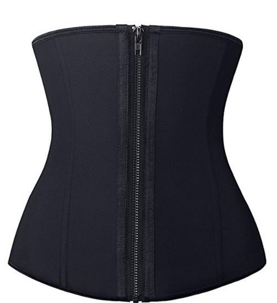 

sports zip multifunctional rubber corset corset, Black;white