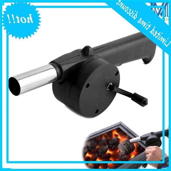 

outdoor barbecue fan hand forced air blower portable bbq grill fire bellows tool picknick camping accessories