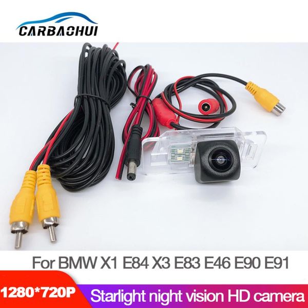 

car wireless rear view camera for x1 e84 x3 e83 e46 e90 e91 2005~2020 car reverse parking camera hd night vision waterproof