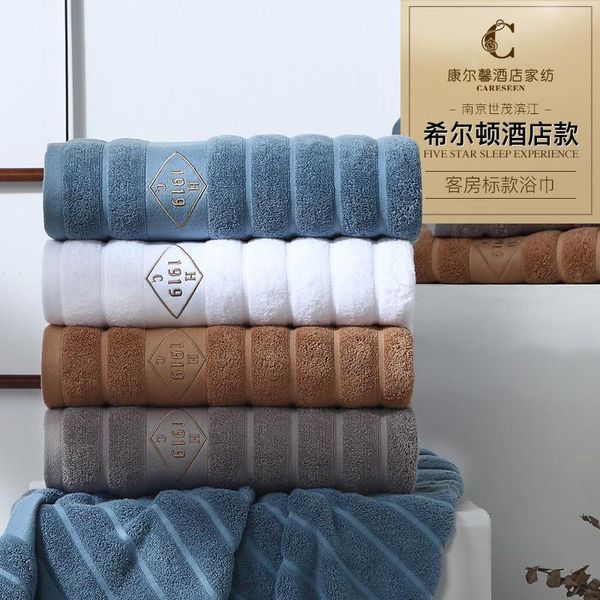 

towel luxury soft bath el large embroidery thick men wrap towl big cotton water absorption shower hair 6mm25