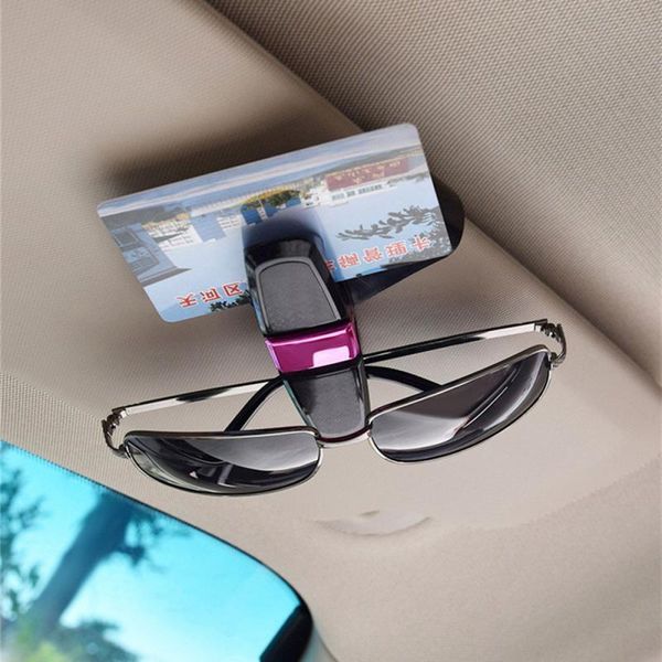 

sunglasses interior plastic auto glasses holder accessories business card car sun visor clip