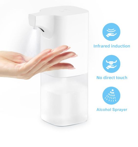 

350ml automatic intelligent liquid foaming spray portable soap dispenser touchless sensor hand sanitizer for kitchen bathroom alcohol en gel