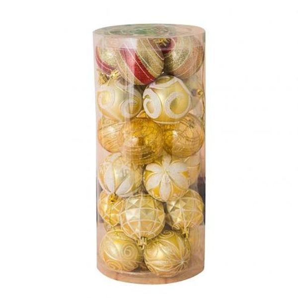 

24pcs 6cm christmas tree decorations toys ball bauble xmas party hanging ball ornaments decorations for new year xmas tree wmtpmh yyysports