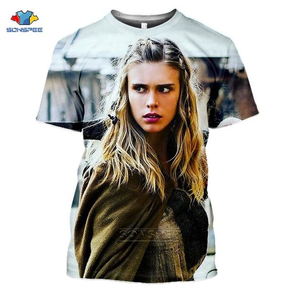 

tv series vikings ragnar lothbrok homme summer black oversize 3d print shirts oversized horror harajuku men clothing