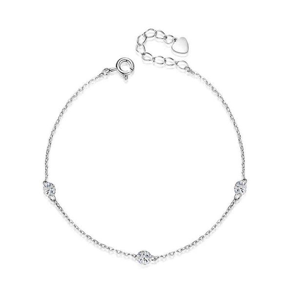 

merryshine minimalist 925 sterling sier cz diamond adjustable wholale bracelet, Golden;silver