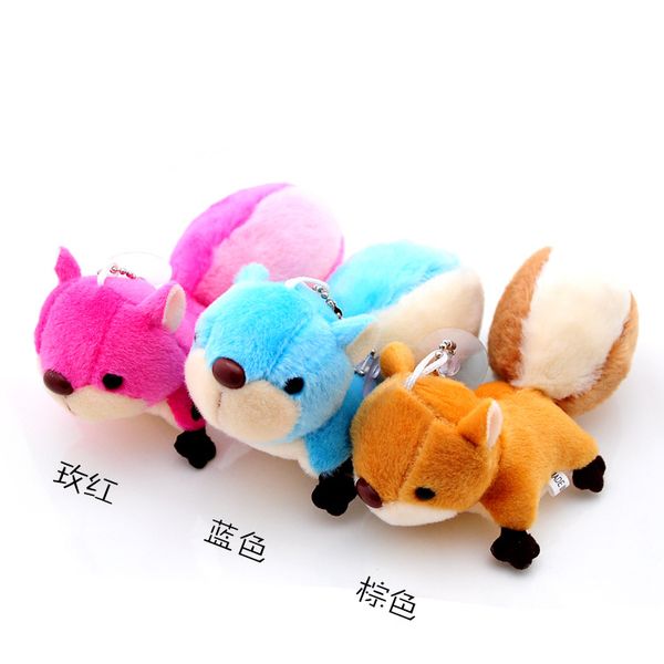 

manufacturer lifelike cute brown squirrel plush keychain stuffed animals key chain charm handbag bag purse gift