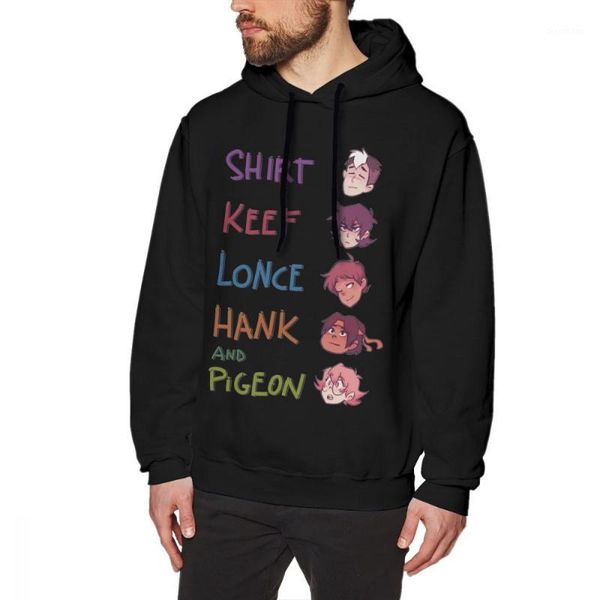 

voltron long sleeve male 2018 fashionable sweatshirt casual cool hoodies round collar big size1, Black