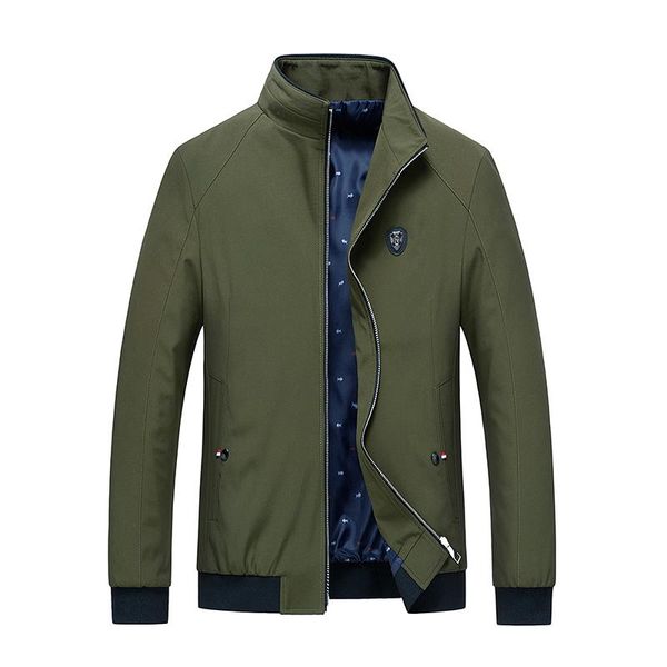 

men's jackets men jacket spring autumn leisure thin business casual style stand collar coat male jaqueta masculina size m-4xl, Black;brown