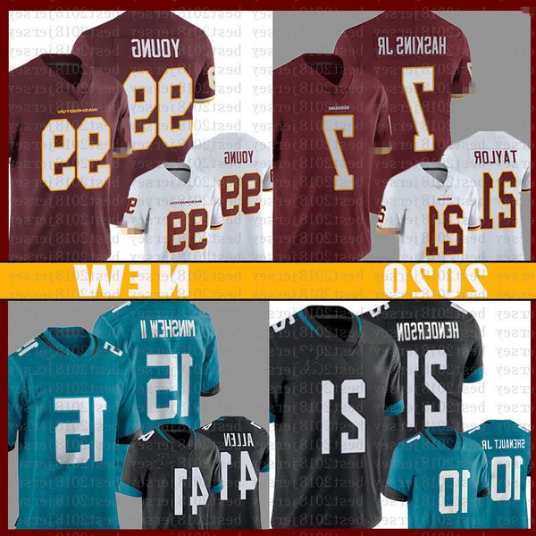 

jacksonville\rjaguar washington\rredskin jersey football team 99 josh allen robinson chase young dwayne haskins taylor c.j. henderson