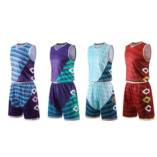 

basketball jerseys shorts college basketball wear youth uniform set university student training active wear cus bbyqmb, Black;green