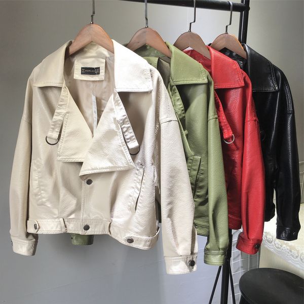 

news 2020" autumn synthetic coat, soft women's artificial leather coat