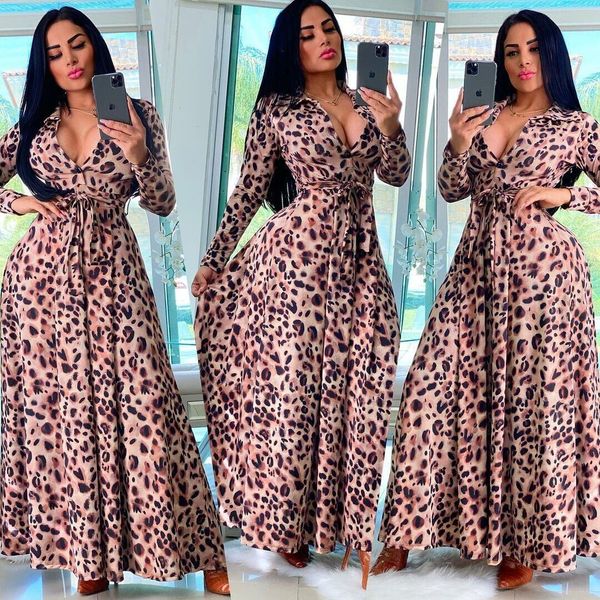 

women digital printed slim casual long dress 2020, Black;gray