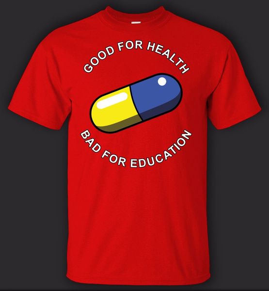 

new black t-shirt good for health, bad for education t shirt male battery funny sport hooded sweatshirt hoodie