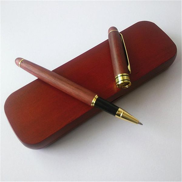 

горячие продажи bamboo luxury gel pen ink 0.5mm марка для бизнес подарки украшения письменные офиса шариковая ручка канцелярские zxb05 bbyvl, Blue;orange