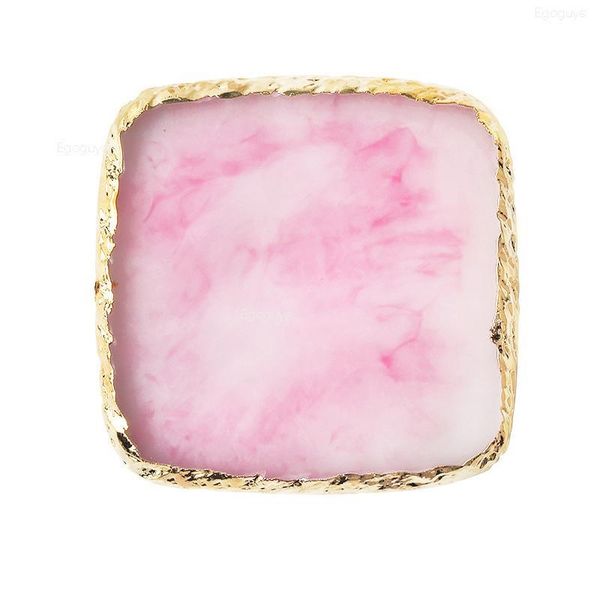

1pc round resin agate stone nail color palette gel polish pallet mixing drawing paint plate pad manicure nail art displ qylvjt