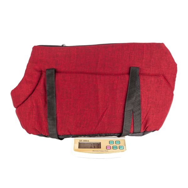 

light pet carrier cat / dog comfort black travel bag rose red m