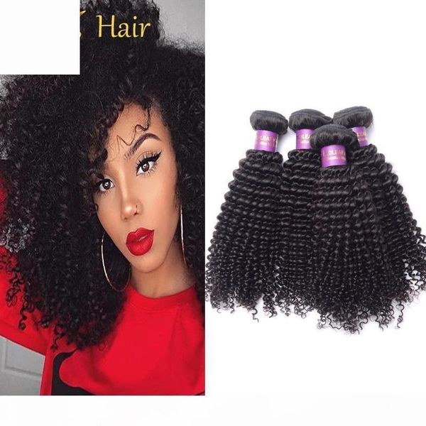 

jyz 4 bundles brazilian kinky curly virgin hair peruvian weave bundles curly weave human hair honey malaysian hair products, Black