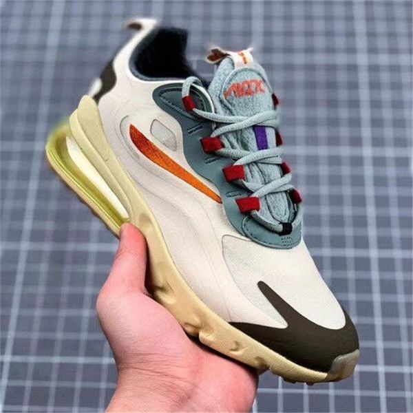 

travis scott x react eng designer womens shoes cactus jack mens sports sneakers singer outdoor trainers us5.5-11 with box, White;red