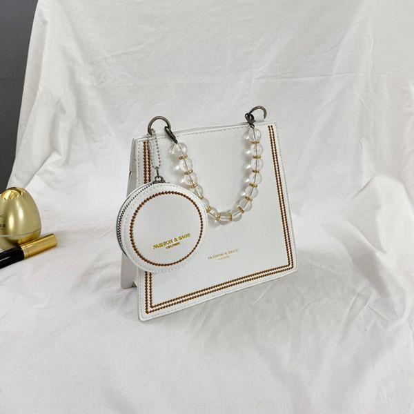 

2-piece package crystal beads autumn 2020 portable single shoulder messenger new bag for package postman packagecrystal postman bag women f4