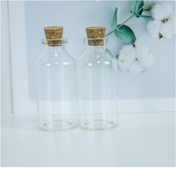 

32*70*12.5mm 30ml glass bottles with corks for wedding holiday decoration christmas gifts empty transparent jars co jllfwk