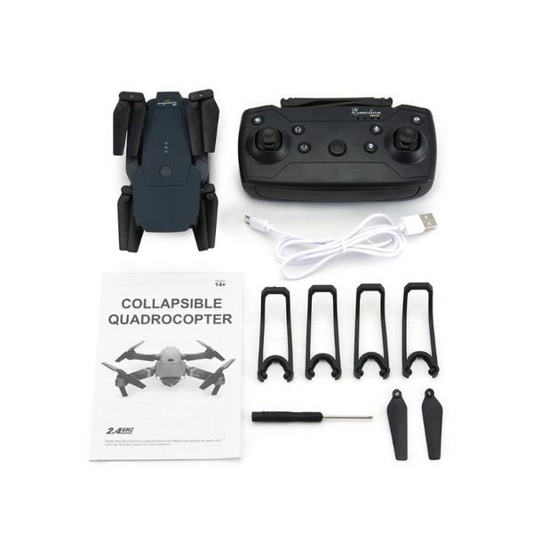 

dj-1 2.4ghz wifi fpv foldable rc drone with wide angle 0.3mp/2mp hd camera altitude hold headless mode rc drone aircraft rtf