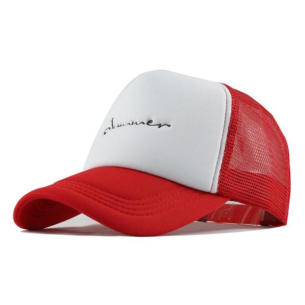 

flb] summer mesh baseball cap snapback children trucker hat for girl boy casual casquette baby hats wholesale f143 sqcdtu pingtoy, Black;white