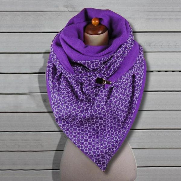 

# r40 держите теплую зиму женщина печати шарф моды ретро женщина многоцелевую шаль шарф бандан женщина шарфы платки femme, Blue;gray