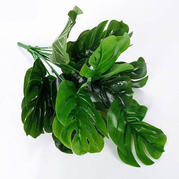 

35cm height turtle leaf plant artificial tree 12 leaves artificial plants1