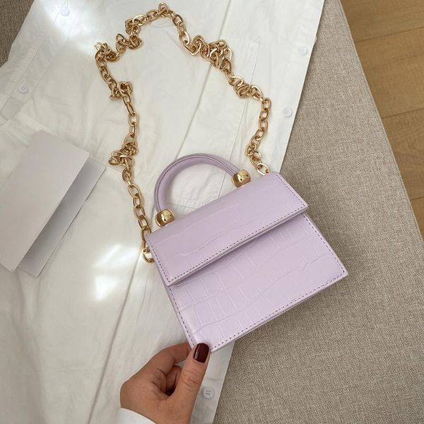 

luxury stone pattern mini pu leather crossbody bag for women shoulder messenger handbags 2020 chain travel small totes bags new