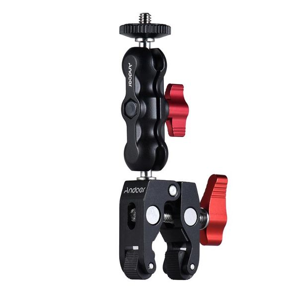 

multi-function ball mount clamp ball head clamp magic arm super w/ 1/4"-20 thread for gps phone monitor/led light