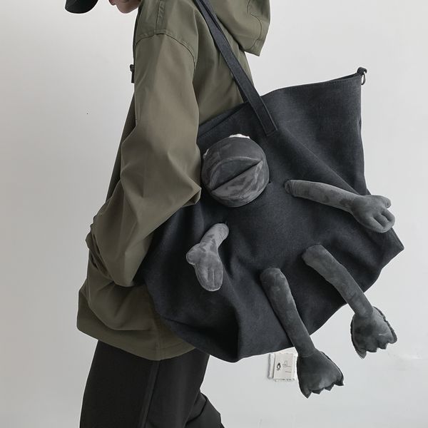 

2020 women's new shoulder crossed bag, a one, college student, autumn / winter canvas bag