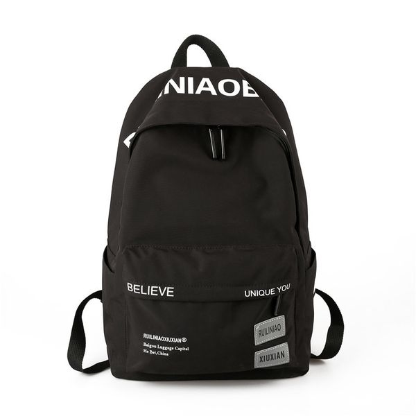 

2020 women school backpack student school bags for teenage girls boy satchel bookbag teen high schoolbag bagpack men y200706