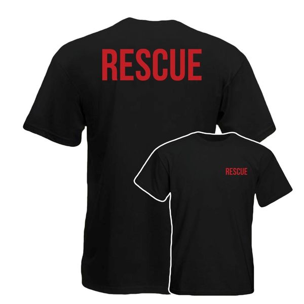 

new male short sleeve clothes tees rescue shirt, work wear, industrial office uniform custom printed sport sweatshirt hoodie t shirt