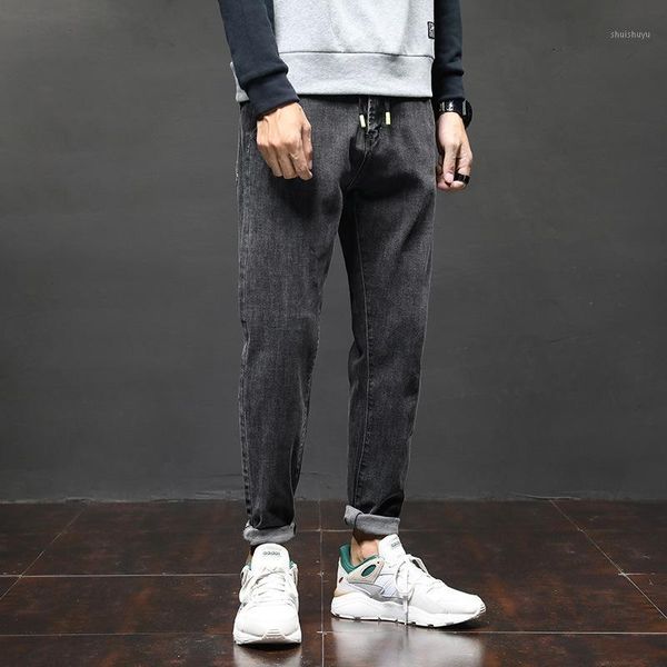 

jeans male 2020 autumn new style straight loose slim fit long pants trend versatile popular brand summer pants male1, Blue