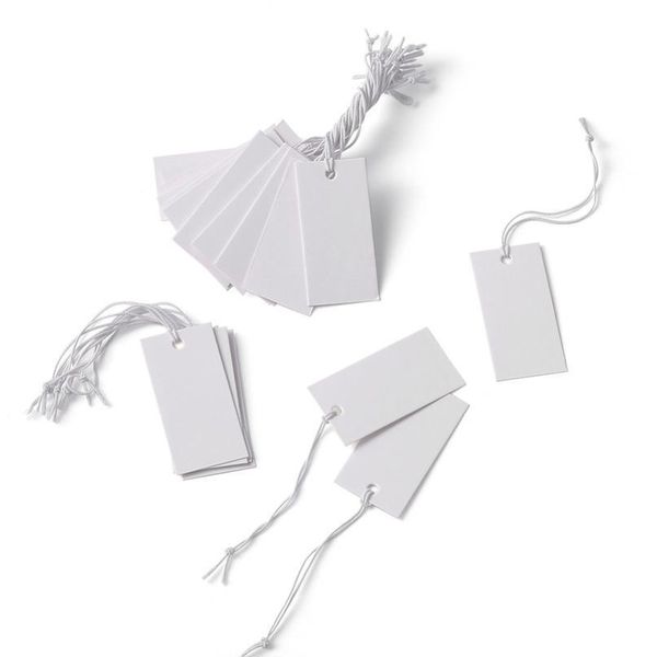 

white paper price cards rectangle for jewelry display 35x18mm whi bbycgt