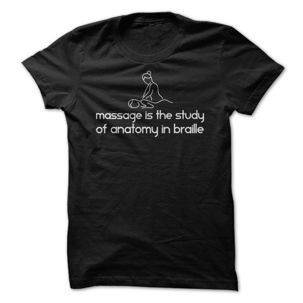 

new t-shirt short sleeve tee shirts man clothing massage is the study of anatomy cool t shirt sport hooded sweatshirt hoodie