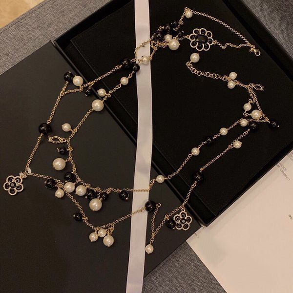 

fashion party jewelry for women long necklace pearls necklace luxcy party necklace vintage chain jewelry neckalce, Silver