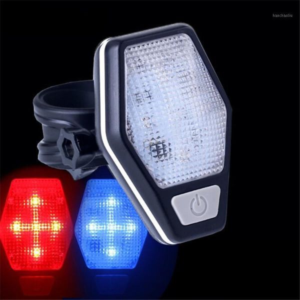 

bike lights bicycle light battery mount on the mudguard red plastic safe warning taillight rear1