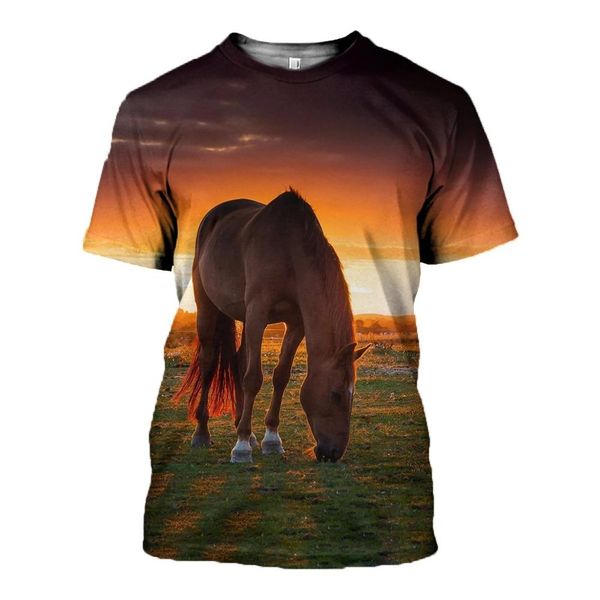 

love horse pattern beautiful printed 3d print shirts horror aesthetic comics men clothing