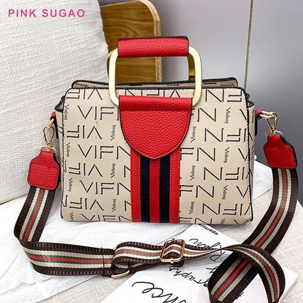 

pink sugao designer tote bags women handbag luxury handbag 2020 new fashion shoulder bags large capactity shopping bag flower printed bag