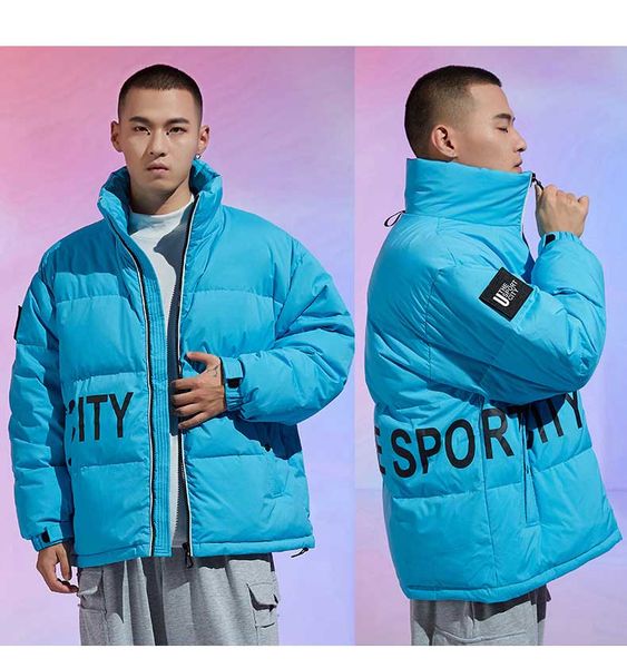 

fashion mens womens down jacket winter keep warm parkas jackets men clothing down coats 2 colors size s-2xl, Black