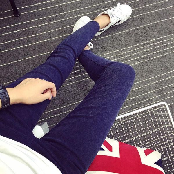 

ksdkfaa 2018. осень плюс размер s-xxxxxxl гетры женщины панк черный jeggings высокой талией брюки тонкий push up поножи черный легинсы, Black