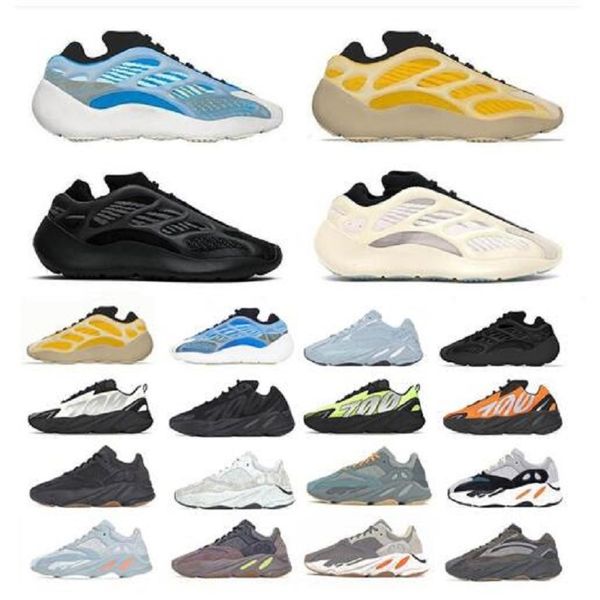 

2021 kanye west 700 v1 v2 v3 wave runner mens sneakers shoes azael alvah azareth utility black solid grey phosphor orange womens sport