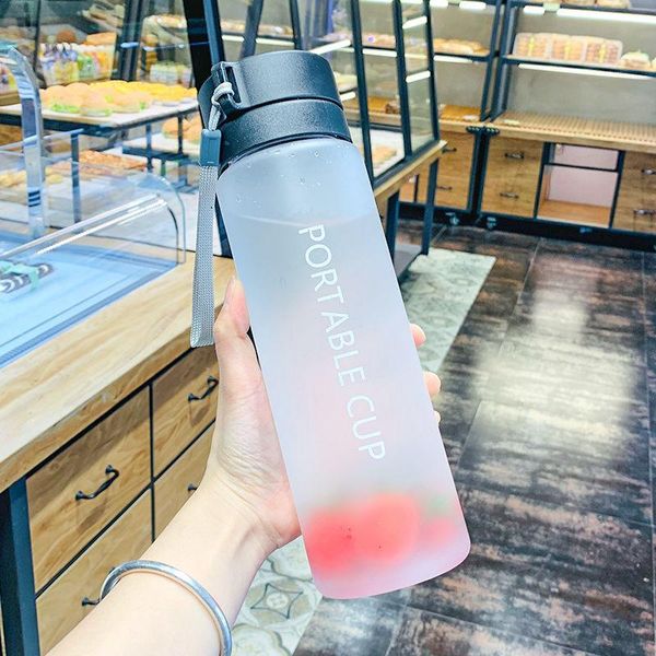 

men capacity plastic simple water and bottle large portable 800ml creative sports women cup outdoor drinking bbyesr lipper
