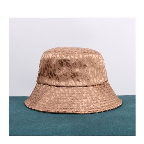 

new basin hat jacquard leopard print fisherman hat sun block, Blue;gray