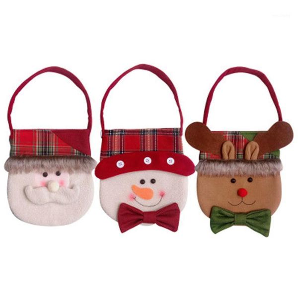 

christmas decorations santa candy box kids handbags favors gift bag elk pocket home party xmas1